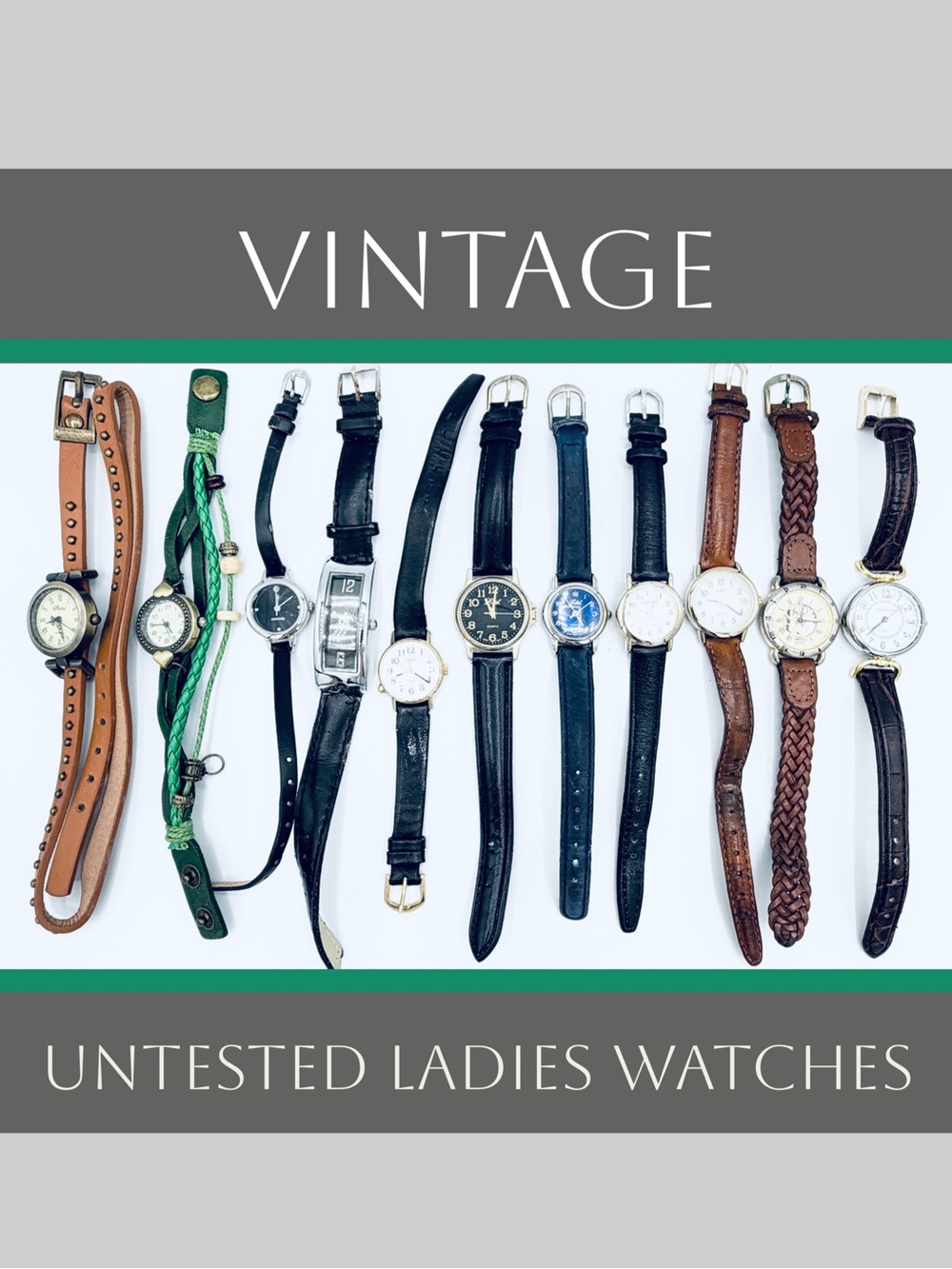 11 Used Untested Various ladies Watches